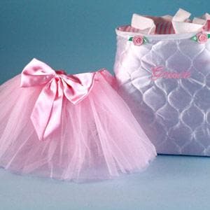 Personalized Tote-Tutu-Teddy Baby Gift