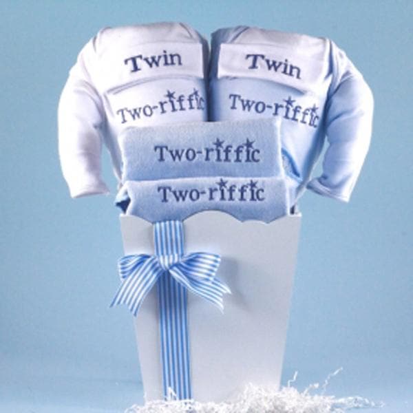 Twin Boys Baby Gift-"Two-riffic"